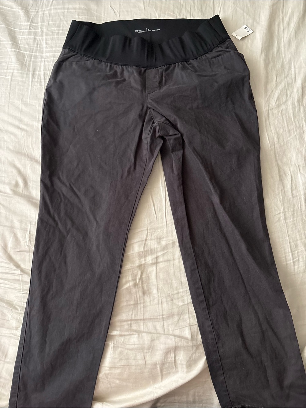 GAP Maternity Gray Stretch Waist Chinos